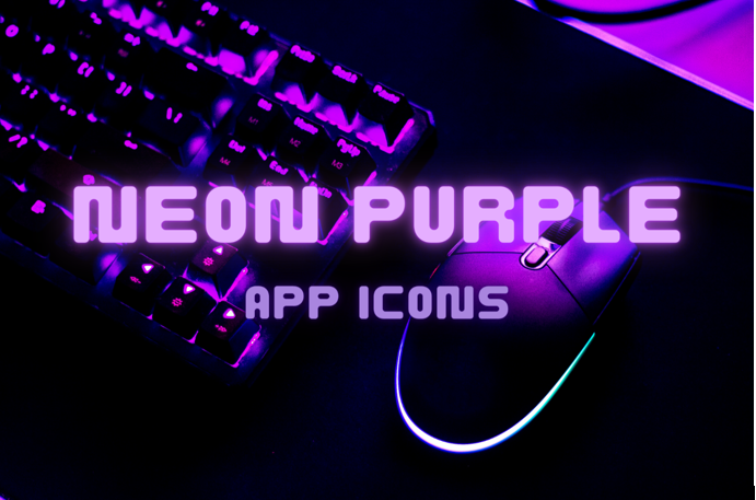 Neon Purple App Icons